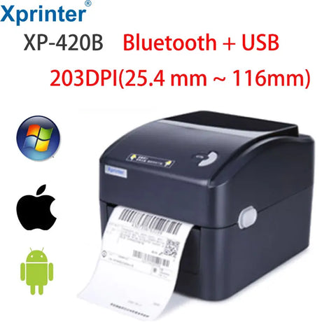 2025 4 Inch Shipping Label/Express/Thermal Barcode/Sticker Printer Print DHL/FEDEX/UPS/4"x6" Paper 420B 460B 450B 470B