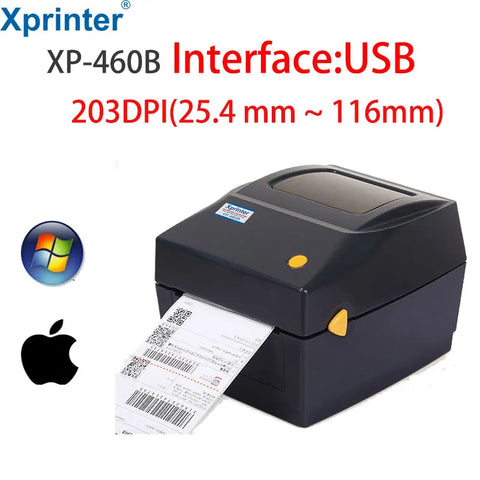 2025 4 Inch Shipping Label/Express/Thermal Barcode/Sticker Printer Print DHL/FEDEX/UPS/4"x6" Paper 420B 460B 450B 470B