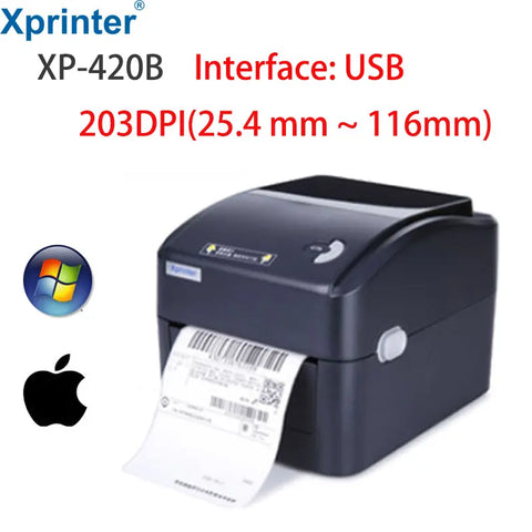 2025 4 Inch Shipping Label/Express/Thermal Barcode/Sticker Printer Print DHL/FEDEX/UPS/4"x6" Paper 420B 460B 450B 470B