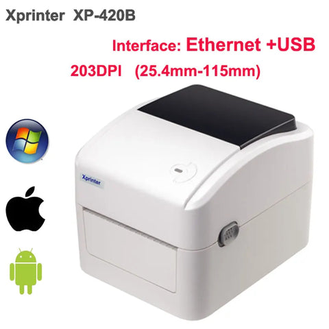 2025 4 Inch Shipping Label/Express/Thermal Barcode/Sticker Printer Print DHL/FEDEX/UPS/4"x6" Paper 420B 460B 450B 470B