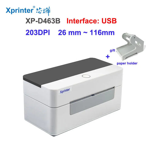 2025 4 Inch Shipping Label/Express/Thermal Barcode/Sticker Printer Print DHL/FEDEX/UPS/4"x6" Paper 420B 460B 450B 470B