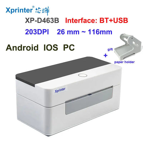 2025 4 Inch Shipping Label/Express/Thermal Barcode/Sticker Printer Print DHL/FEDEX/UPS/4"x6" Paper 420B 460B 450B 470B