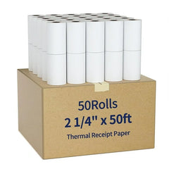 2-1/4'' X 50FT 50 Rolls Thermal Paper Rolls